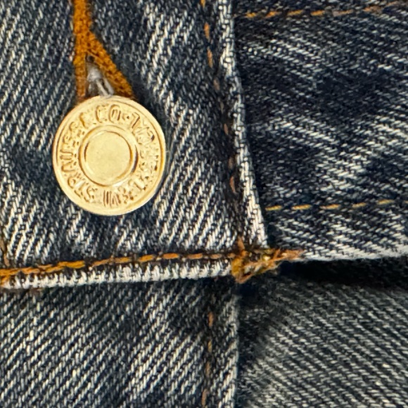 Levi's Men's Relaxed Fit 550 Blue Jeans Vintage 35x32 - Picture 6 of 12